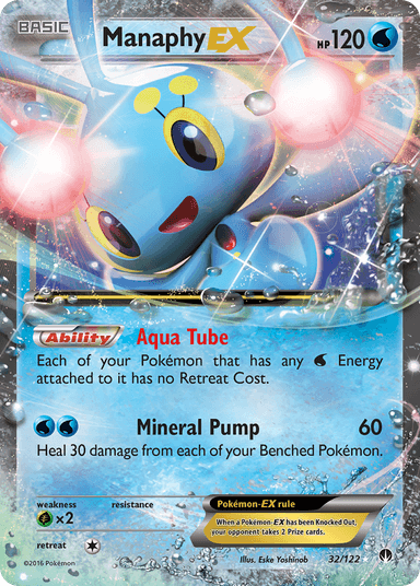 Carta Manaphy-EX 32/122 do set BREAKpoint — Pokémon TCG | Bynx