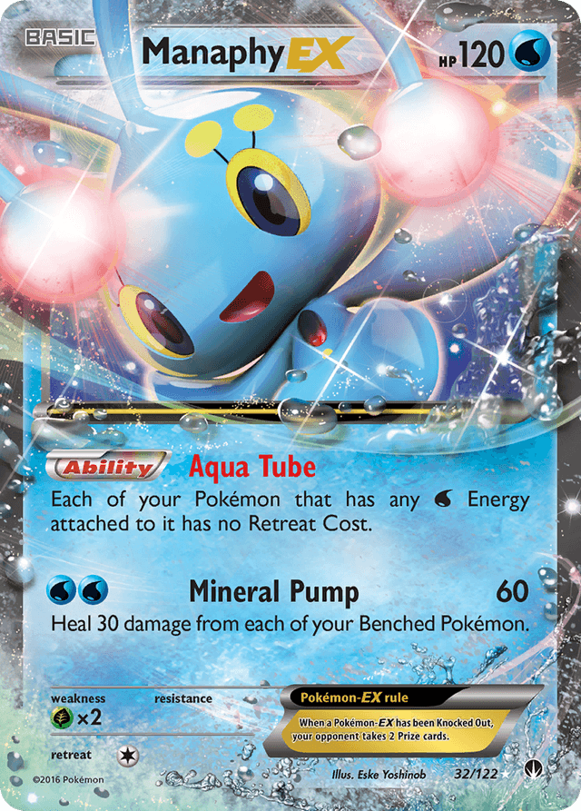 Carta Manaphy-EX 32/122 do set BREAKpoint — Pokémon TCG | Bynx