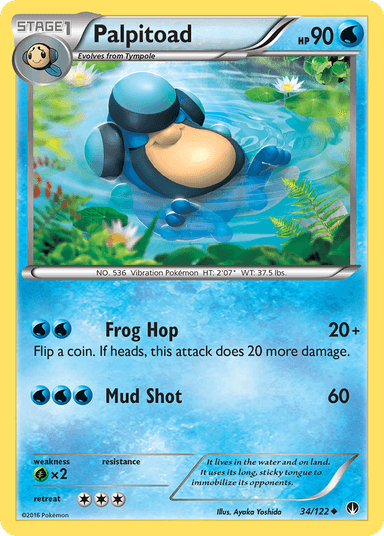 Carta Palpitoad 34/122 do set BREAKpoint — Pokémon TCG | Bynx