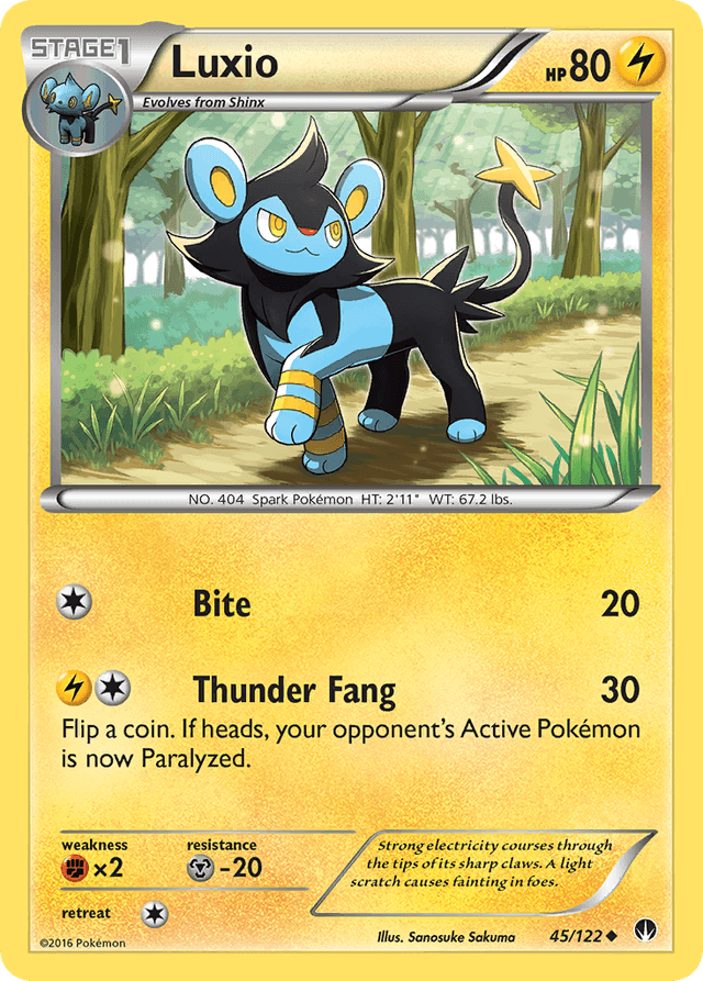 Carta Luxio 45/122 do set BREAKpoint — Pokémon TCG | Bynx