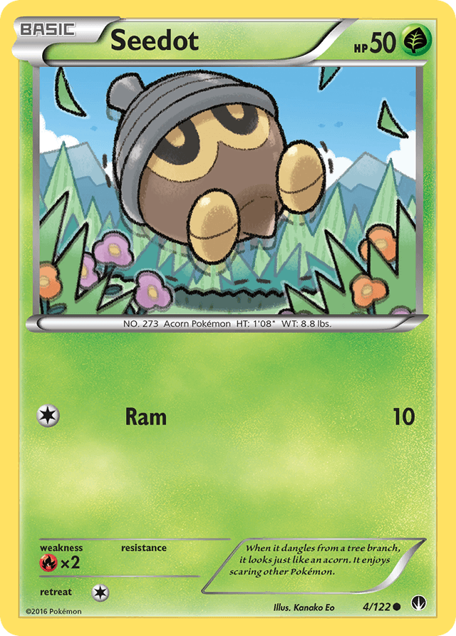 Carta Seedot 4/122 do set BREAKpoint — Pokémon TCG | Bynx
