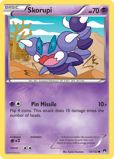 Carta Skorupi 53/122 do set BREAKpoint — Pokémon TCG | Bynx