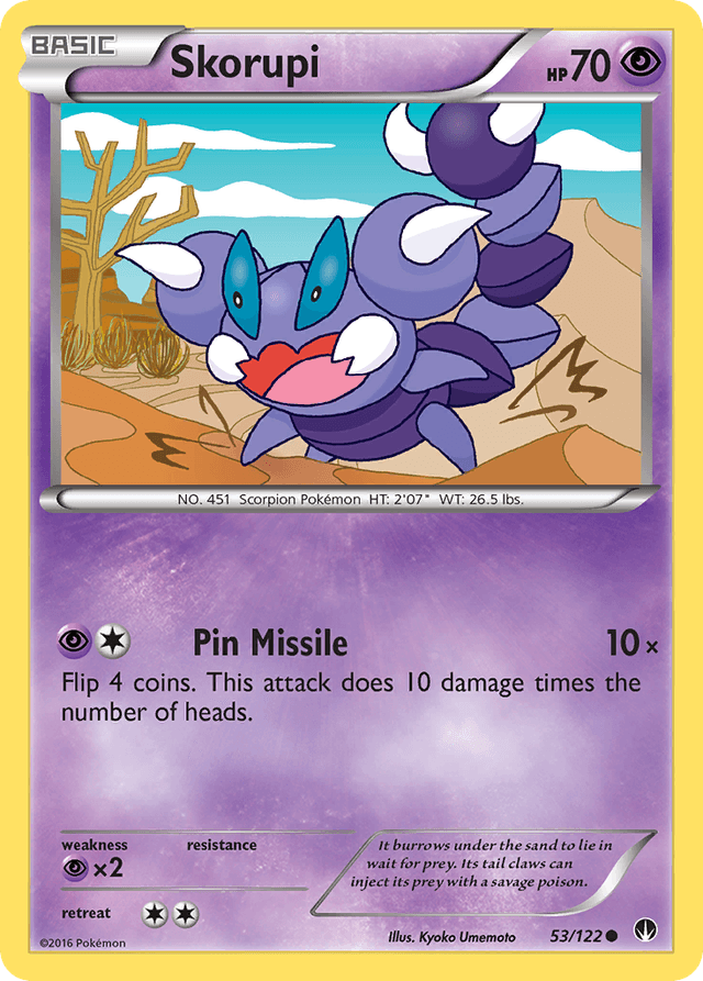 Carta Skorupi 53/122 do set BREAKpoint — Pokémon TCG | Bynx