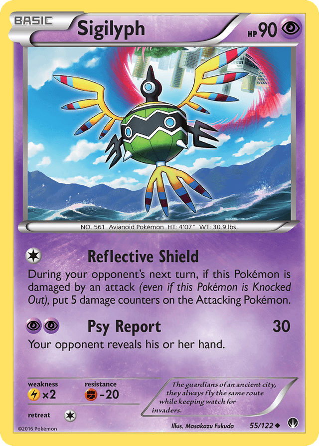 Carta Sigilyph 55/122 do set BREAKpoint — Pokémon TCG | Bynx