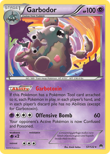 Carta Garbodor 57/122 do set BREAKpoint — Pokémon TCG | Bynx