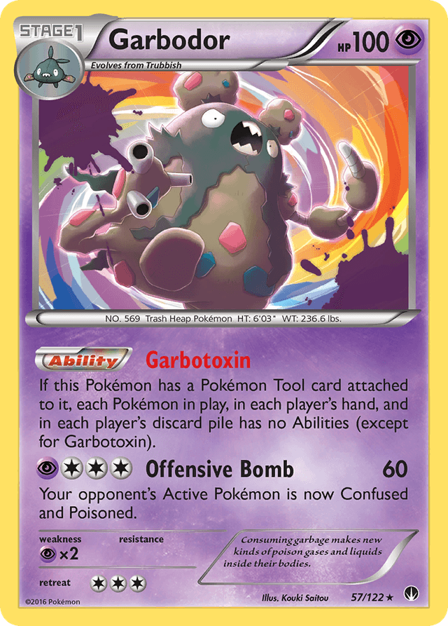 Carta Garbodor 57/122 do set BREAKpoint — Pokémon TCG | Bynx