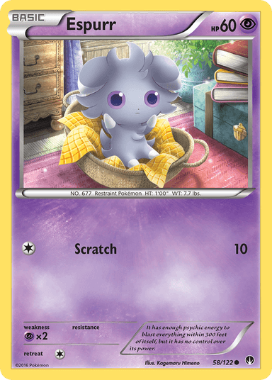 Carta Espurr 58/122 do set BREAKpoint — Pokémon TCG | Bynx