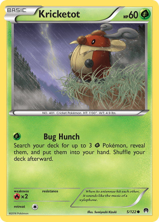 Carta Kricketot 5/122 do set BREAKpoint — Pokémon TCG | Bynx