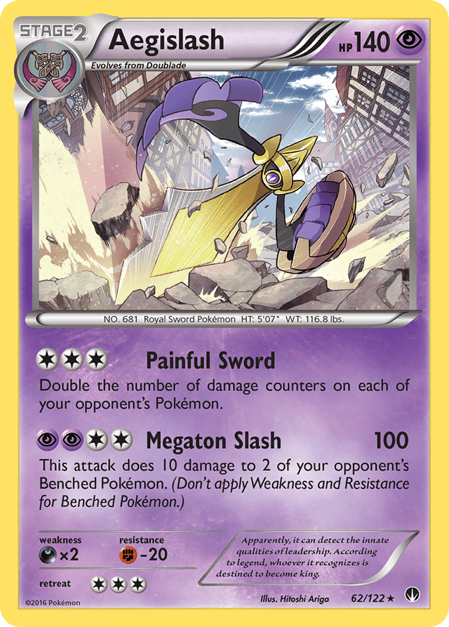 Carta Aegislash 62/122 do set BREAKpoint — Pokémon TCG | Bynx