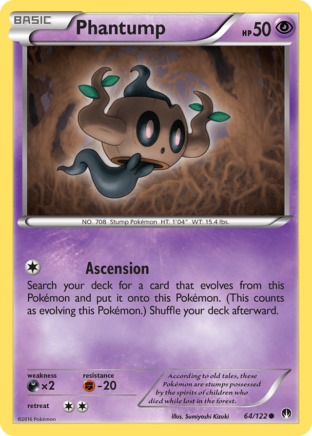 Carta Phantump 64/122 do set BREAKpoint — Pokémon TCG | Bynx