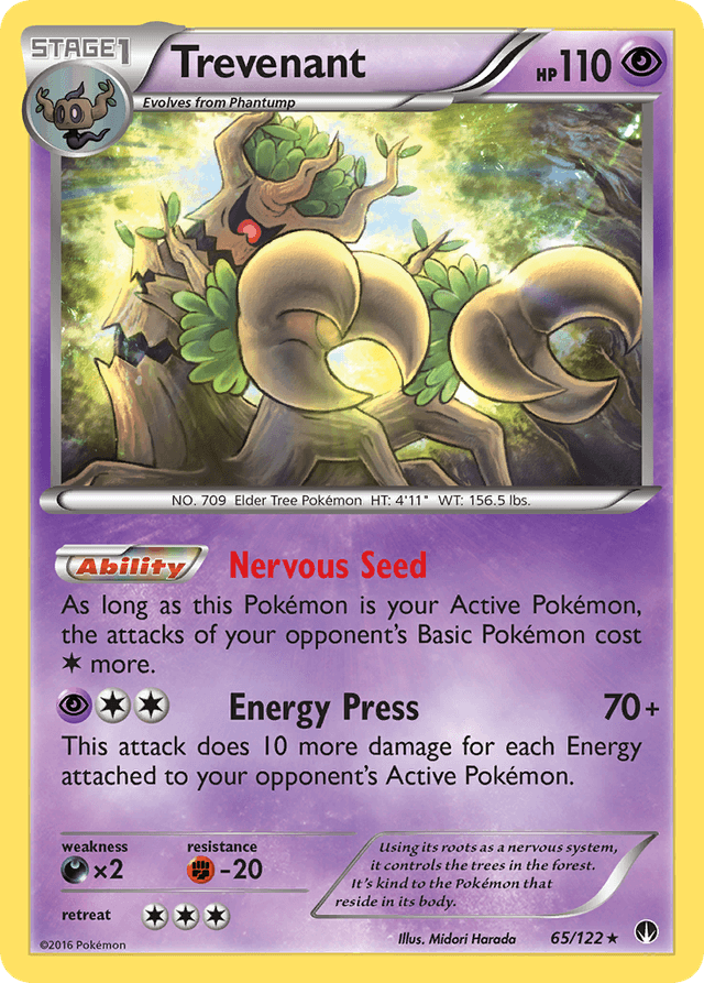 Carta Trevenant 65/122 do set BREAKpoint — Pokémon TCG | Bynx