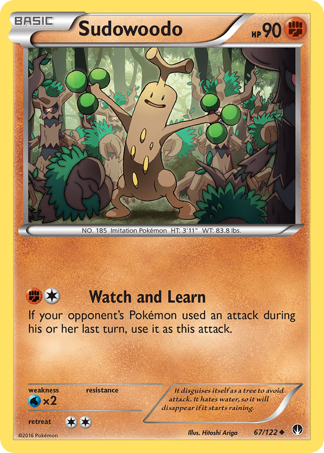 Carta Sudowoodo 67/122 do set BREAKpoint — Pokémon TCG | Bynx