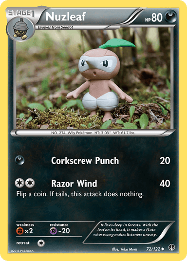 Carta Nuzleaf 72/122 do set BREAKpoint — Pokémon TCG | Bynx