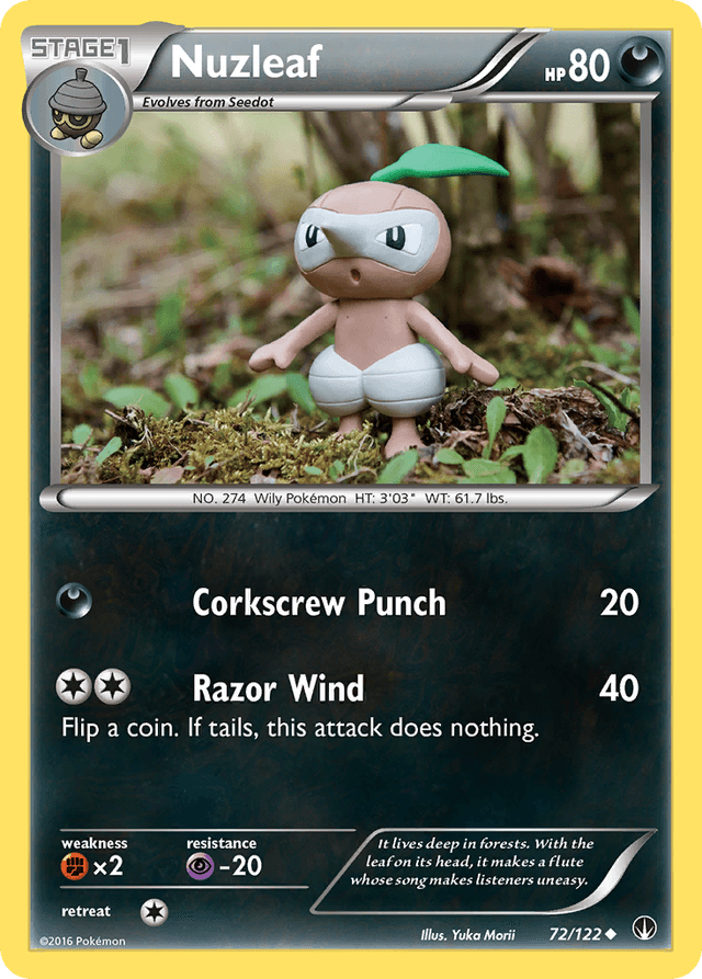 Carta Nuzleaf 72/122 do set BREAKpoint — Pokémon TCG | Bynx