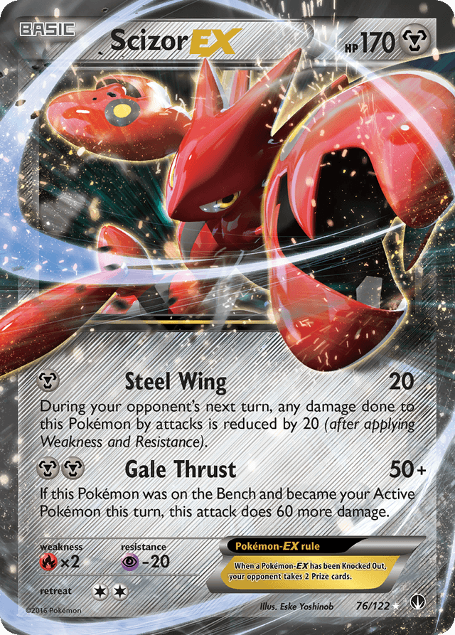 Carta Scizor-EX 76/122 do set BREAKpoint — Pokémon TCG | Bynx