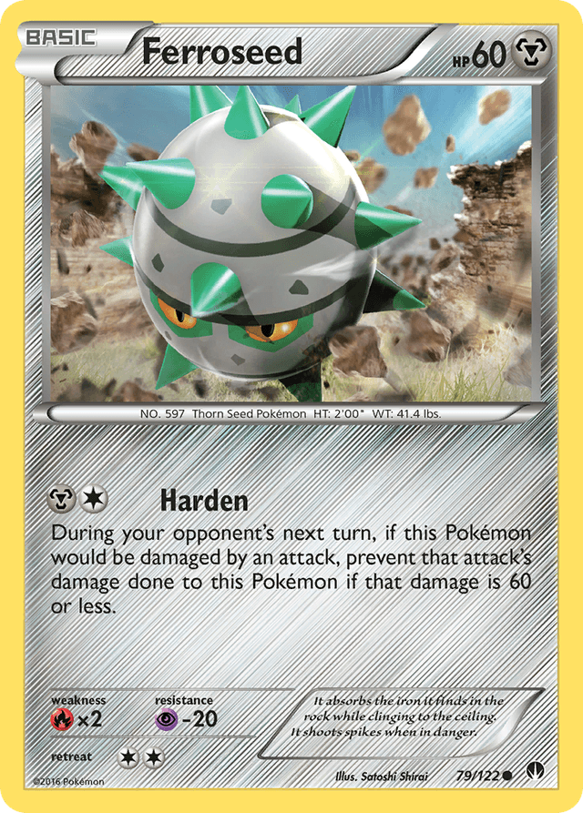 Carta Ferroseed 79/122 do set BREAKpoint — Pokémon TCG | Bynx