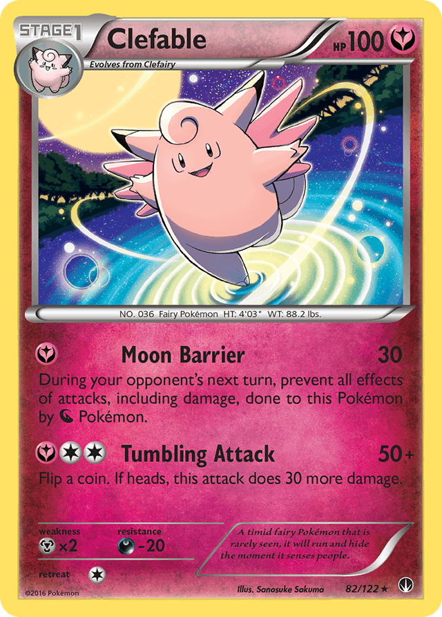 Carta Clefable 82/122 do set BREAKpoint — Pokémon TCG | Bynx