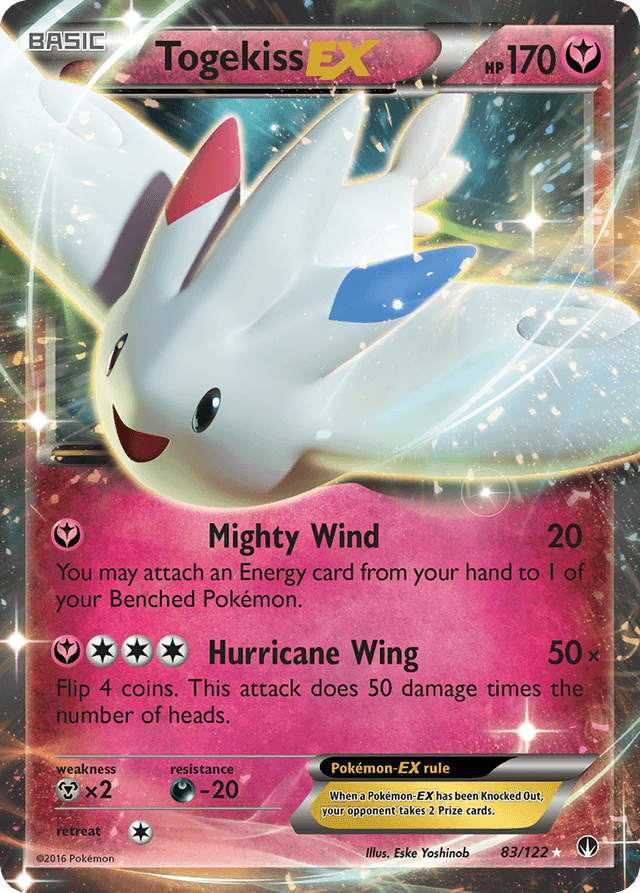 Carta Togekiss-EX 83/122 do set BREAKpoint — Pokémon TCG | Bynx