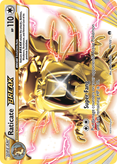 Carta Raticate BREAK 89/122 do set BREAKpoint — Pokémon TCG | Bynx