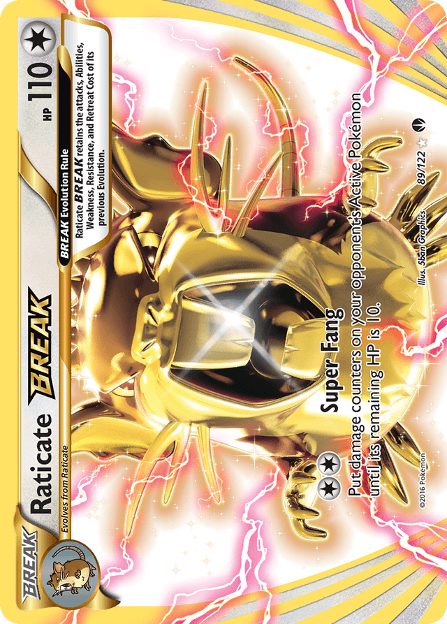 Carta Raticate BREAK 89/122 do set BREAKpoint — Pokémon TCG | Bynx