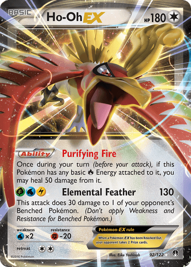 Carta Ho-Oh-EX 92/122 do set BREAKpoint — Pokémon TCG | Bynx