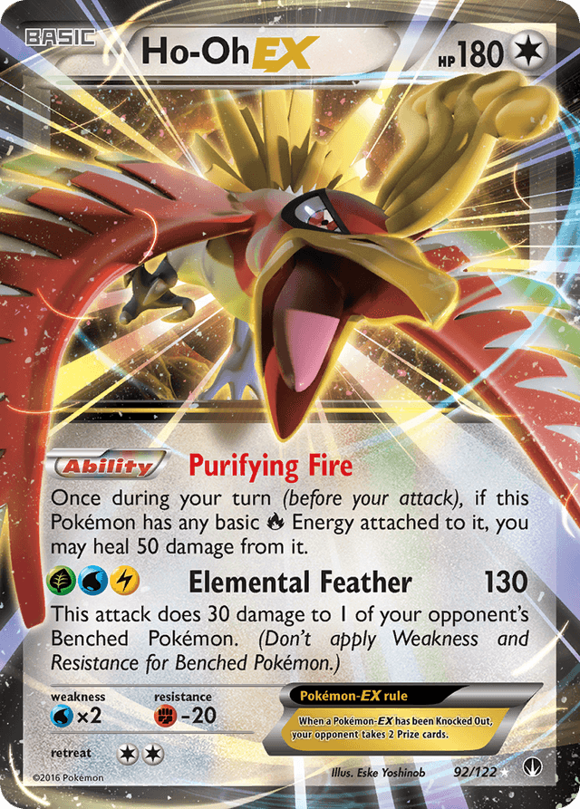 Carta Ho-Oh-EX 92/122 do set BREAKpoint — Pokémon TCG | Bynx