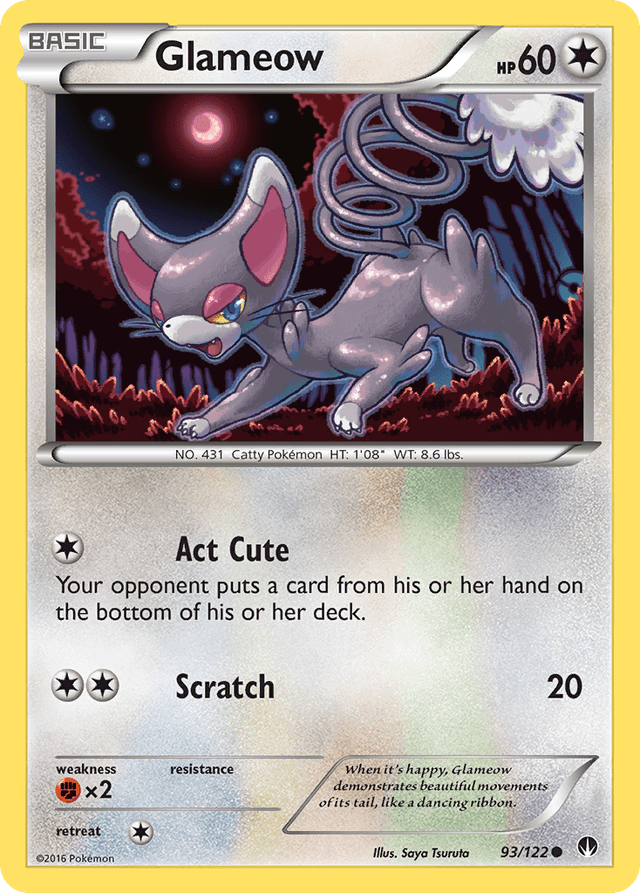 Carta Glameow 93/122 do set BREAKpoint — Pokémon TCG | Bynx