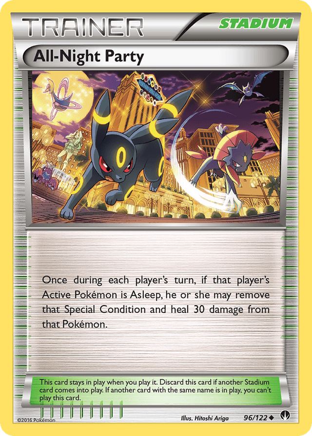 Carta All-Night Party 96/122 do set BREAKpoint — Pokémon TCG | Bynx