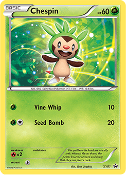 Chespin XY01 — XY Black Star Promos