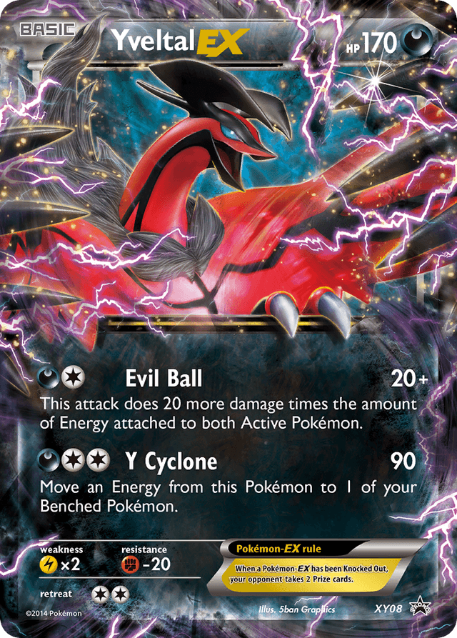 Carta Yveltal-EX XY08/211 do set XY Black Star Promos — Pokémon TCG | Bynx