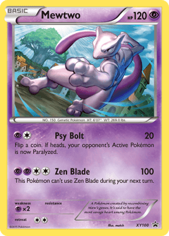 Mewtwo XY100 — XY Black Star Promos