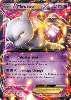 Mewtwo-EX XY107 — XY Black Star Promos