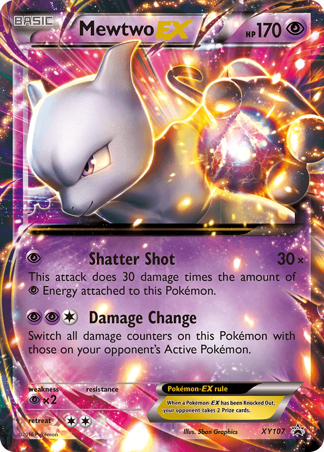 Carta Mewtwo-EX XY107/211 do set XY Black Star Promos — Pokémon TCG | Bynx