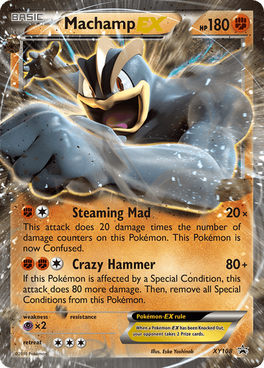 Carta Machamp-EX XY108/211 do set XY Black Star Promos — Pokémon TCG | Bynx
