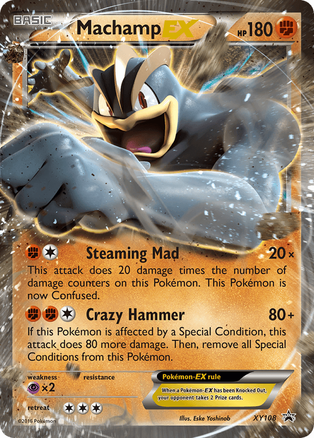 Carta Machamp-EX XY108/211 do set XY Black Star Promos — Pokémon TCG | Bynx