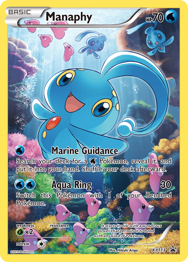 Carta Manaphy XY113/211 do set XY Black Star Promos — Pokémon TCG | Bynx