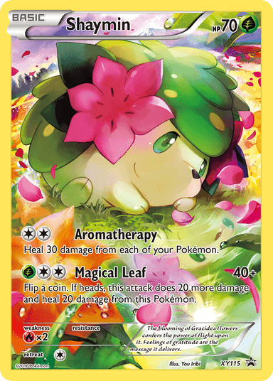 Carta Shaymin XY115/211 do set XY Black Star Promos — Pokémon TCG | Bynx