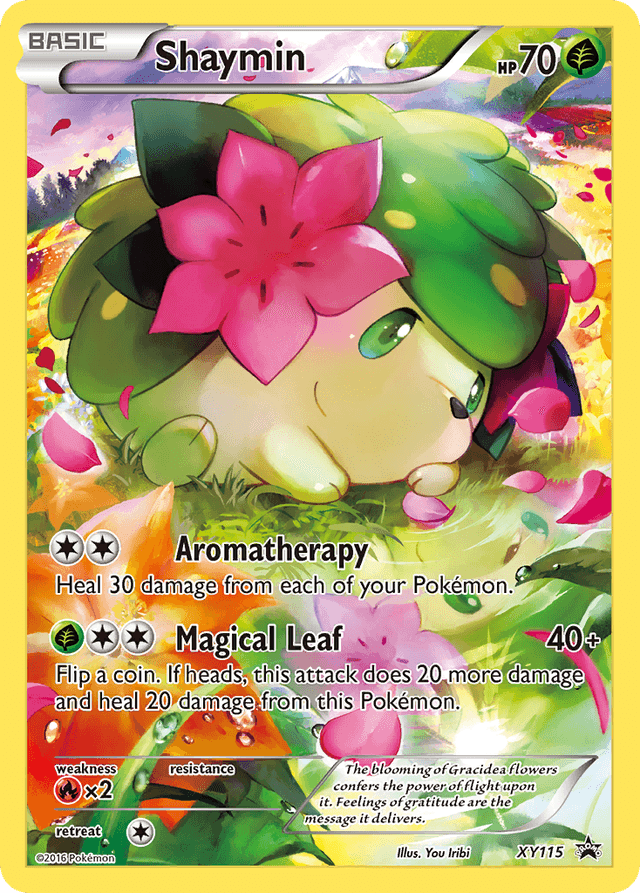 Carta Shaymin XY115/211 do set XY Black Star Promos — Pokémon TCG | Bynx