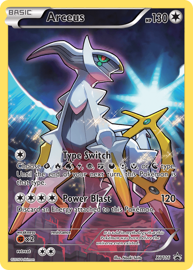 Carta Arceus XY116/211 do set XY Black Star Promos — Pokémon TCG | Bynx