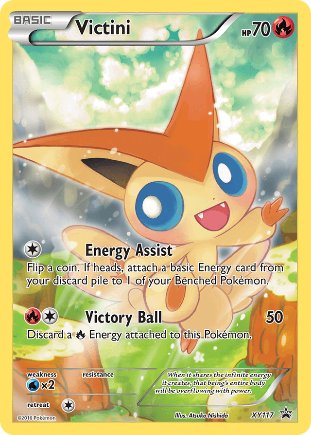 Carta Victini XY117/211 do set XY Black Star Promos — Pokémon TCG | Bynx