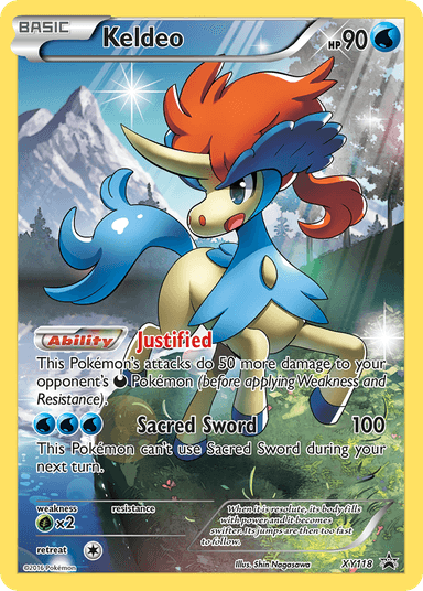 Carta Keldeo XY118/211 do set XY Black Star Promos — Pokémon TCG | Bynx