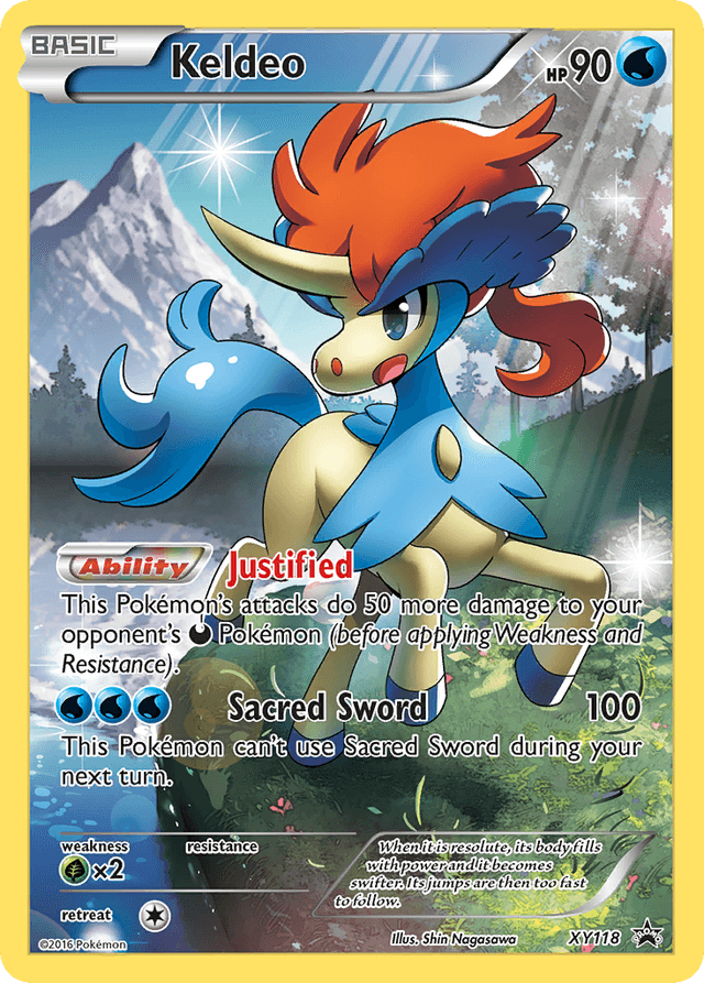 Carta Keldeo XY118/211 do set XY Black Star Promos — Pokémon TCG | Bynx