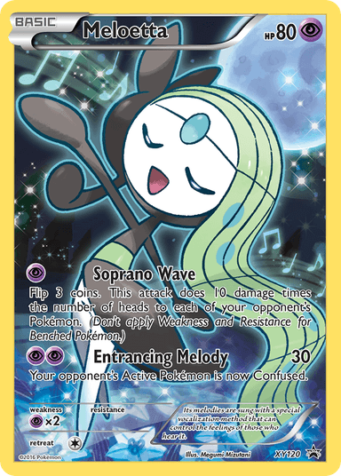Carta Meloetta XY120/211 do set XY Black Star Promos — Pokémon TCG | Bynx