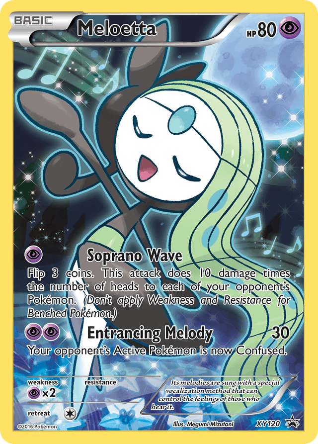 Carta Meloetta XY120/211 do set XY Black Star Promos — Pokémon TCG | Bynx