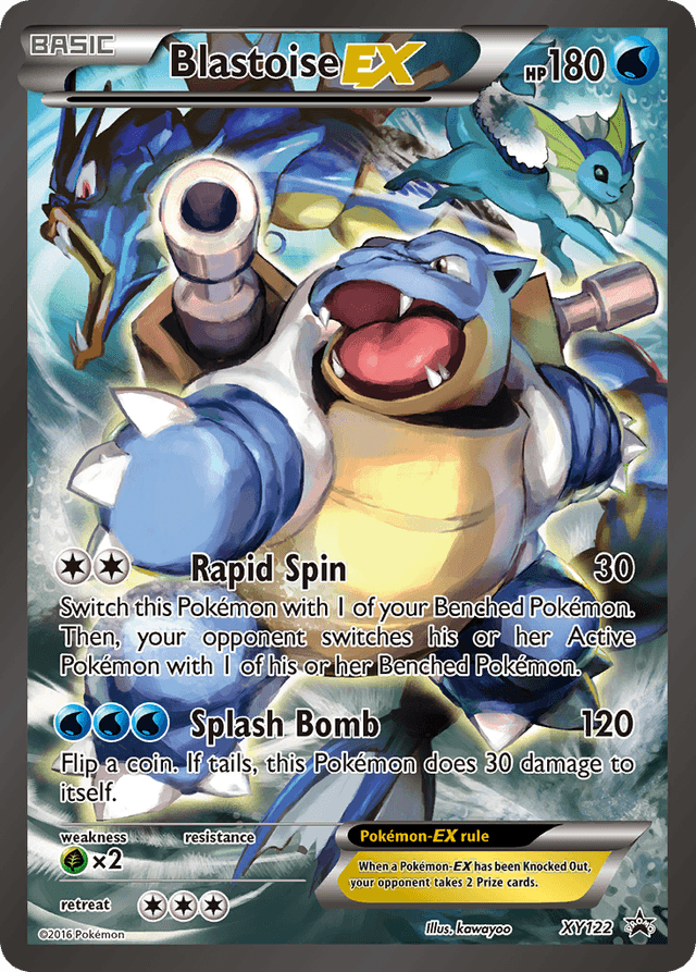 Carta Blastoise-EX XY122/211 do set XY Black Star Promos — Pokémon TCG | Bynx