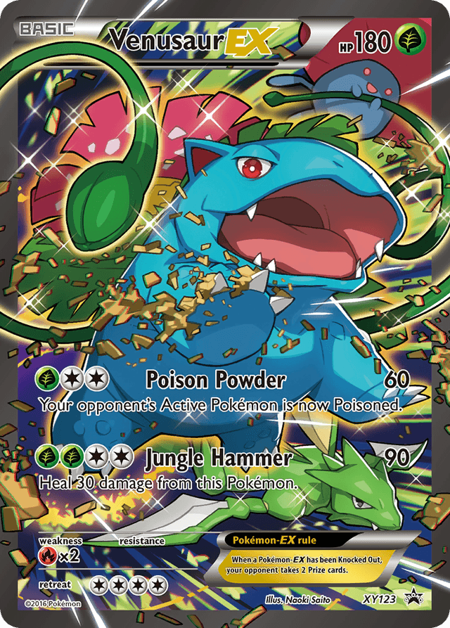 Carta Venusaur-EX XY123/211 do set XY Black Star Promos — Pokémon TCG | Bynx