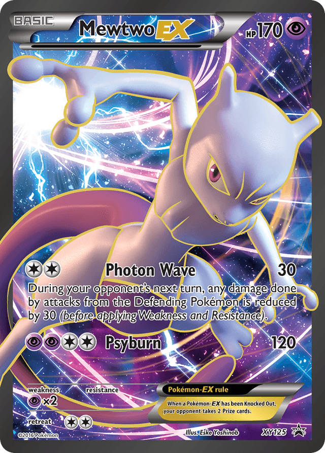 Carta Mewtwo-EX XY125/211 do set XY Black Star Promos — Pokémon TCG | Bynx