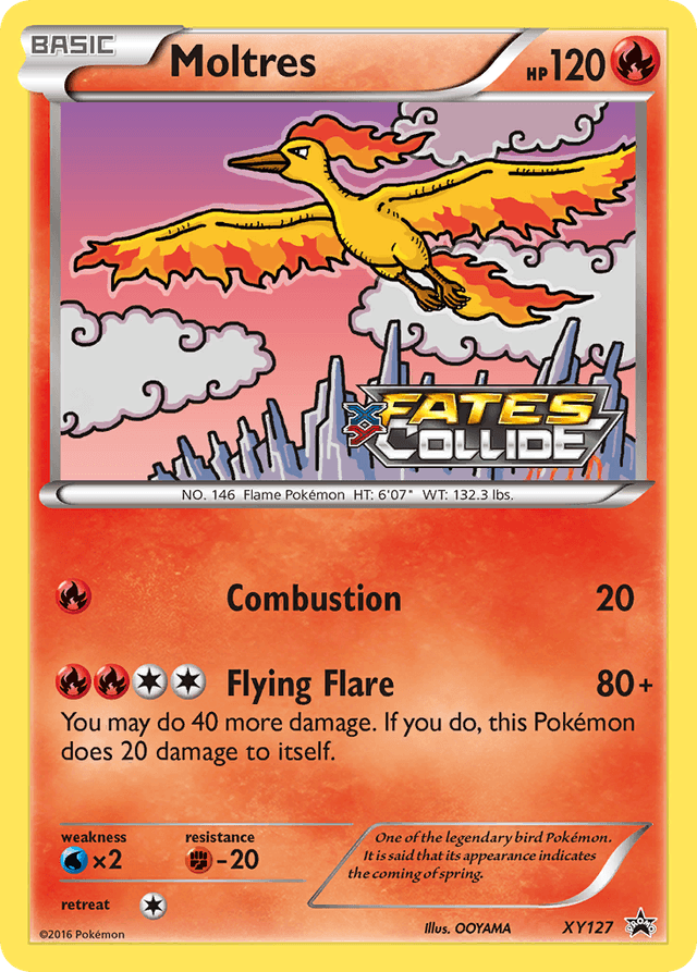 Carta Moltres XY127/211 do set XY Black Star Promos — Pokémon TCG | Bynx
