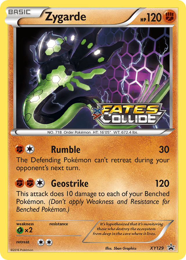 Carta Zygarde XY129/211 do set XY Black Star Promos — Pokémon TCG | Bynx