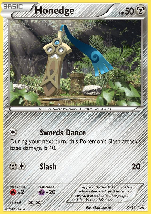 Carta Honedge XY12/211 do set XY Black Star Promos — Pokémon TCG | Bynx